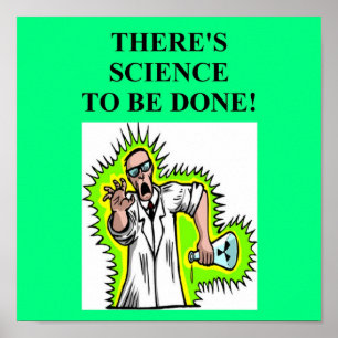 mad scientist joke poster