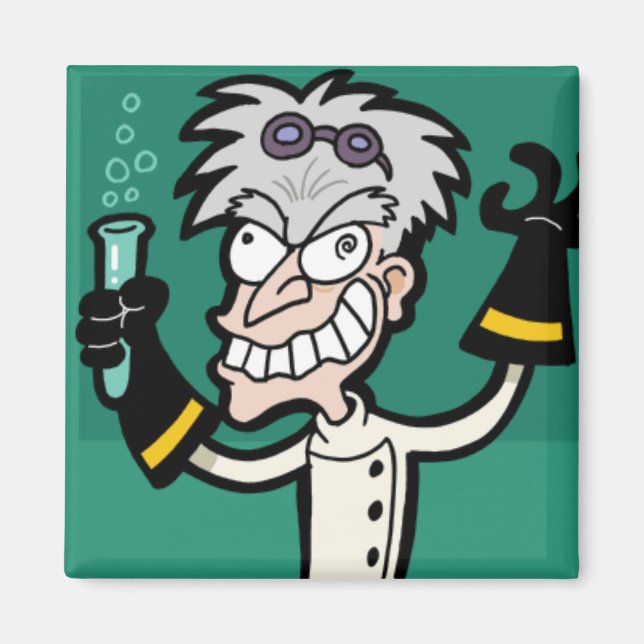 Mad Scientist Magnet (Front)