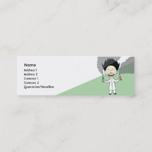 Mad Scientist - Skinny Mini Business Card