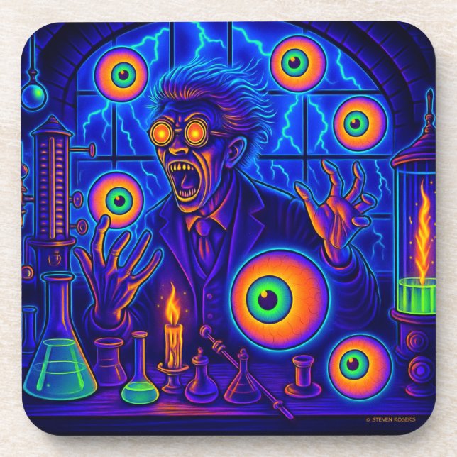 MAD SCIENTIST - THE MAD LAB INFERNO (6 ct).   Coaster (Front)