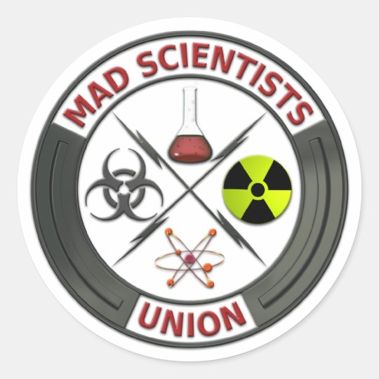 Mad Scientist Union Classic Round Sticker