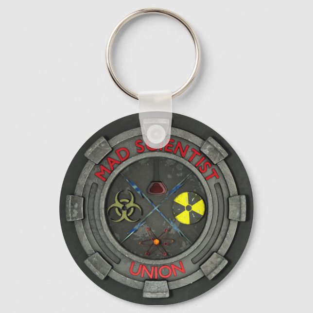 Mad Scientist Union Keychain (Front)