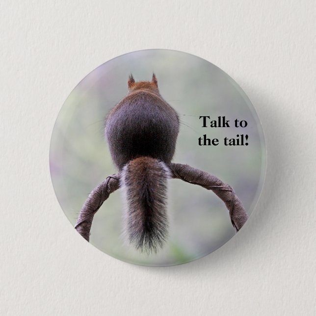 Mad Squirrel 6 Cm Round Badge (Front)