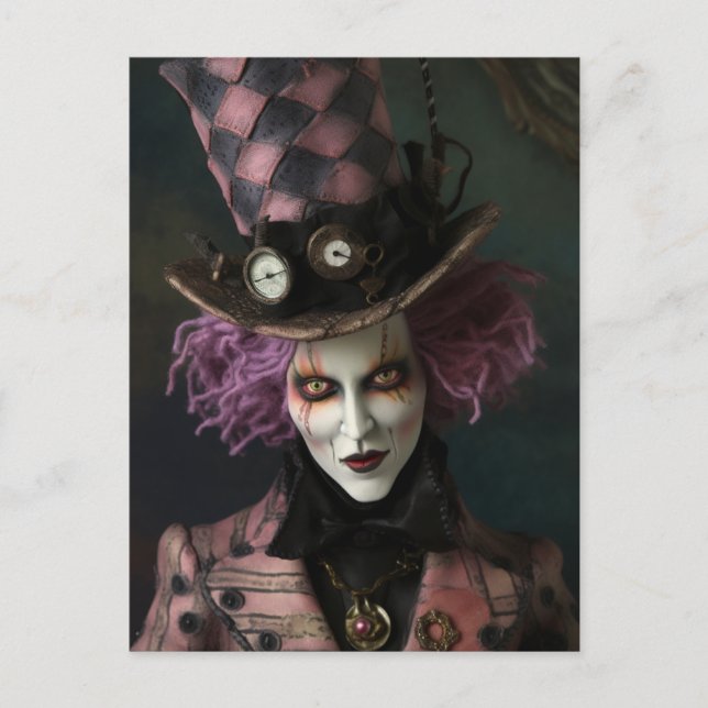 Mad Steampunk Fantasy Man Postcard (Front)