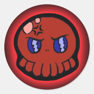 Mad Tako-Chan Classic Round Sticker