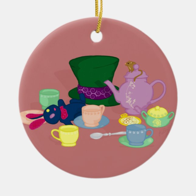 Mad Tea Party Ornament (Front)