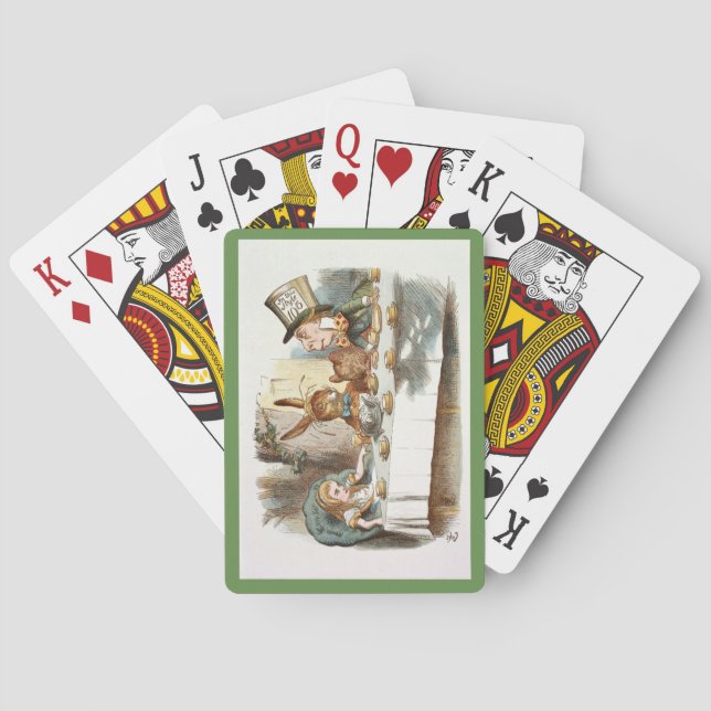 Mad Tea Party Playing Cards (Back)