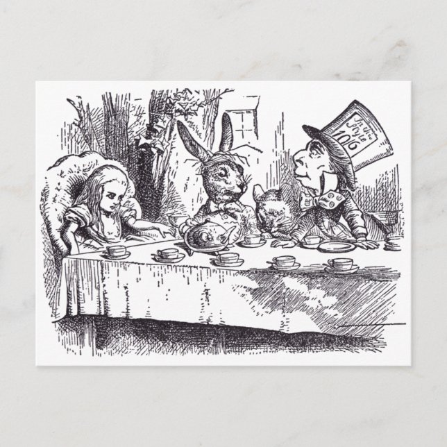 Mad Tea Party Postcard (Front)