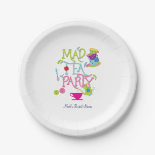 Mad Tea Party Wonderland Birthday Plates