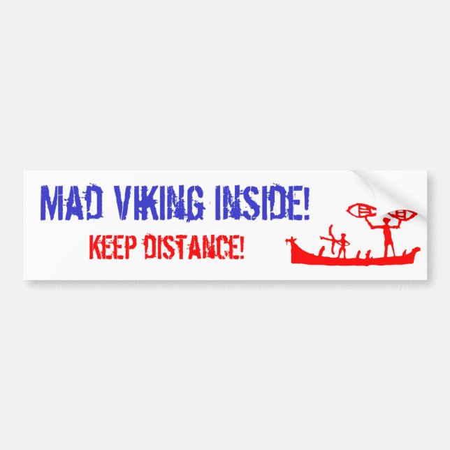 Mad Viking Bumper Sticker (Front)