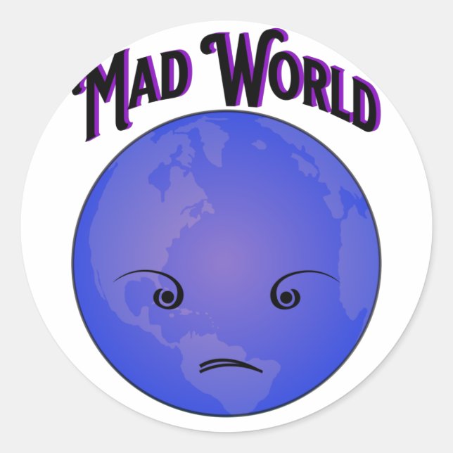 Mad - World - Sticker (Front)