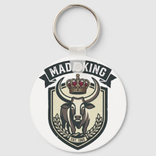 MADA KING   Malagasy Zebu Madagascar Key Ring