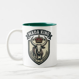 MADA KING   Malagasy Zebu Madagascar Two-Tone Coffee Mug