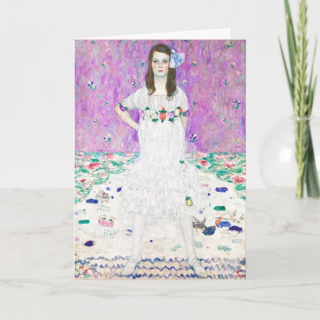 Mada Primavesi by Gustav Klimt Painting Artwork Card (Front)