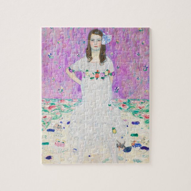 Mäda Primavesi (ca. 1912–1913) by Gustav Klimt Jigsaw Puzzle (Vertical)