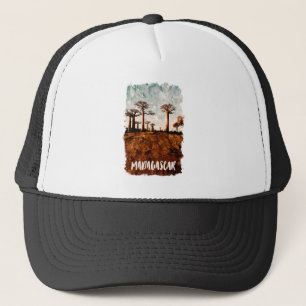 Madagascar Avenue of the Baobabs Scenery Trucker Hat