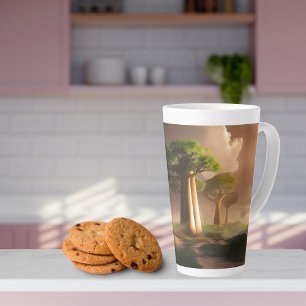 Madagascar Baobab Forest Fantasy  Latte Mug