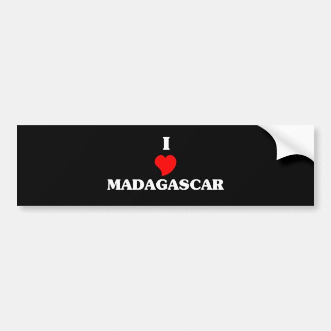 MADAGASCAR BUMPER STICKER (Front)