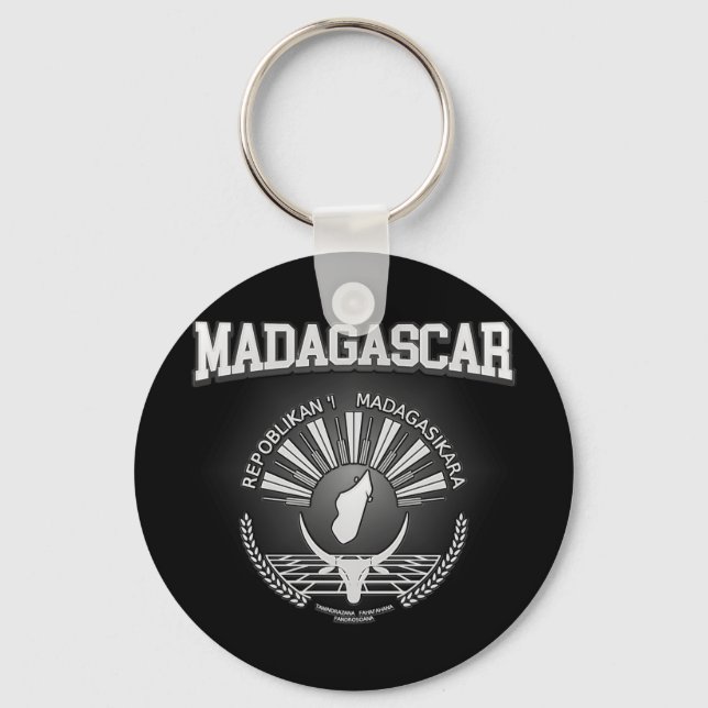 Madagascar Coat of Arms Key Ring (Front)