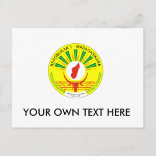 Madagascar Coat of Arms Postcard