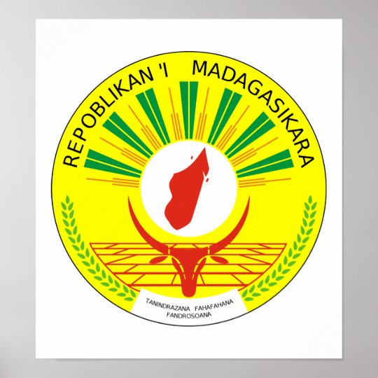 Madagascar Coat Of Arms Poster