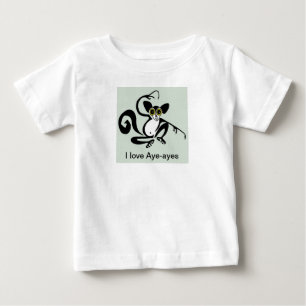 Madagascar -  Cute I love Aye-ayes - Wildlife - Baby T-Shirt