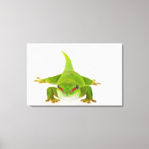 Madagascar day gecko (Phelsuma madagascariensis) Canvas Print