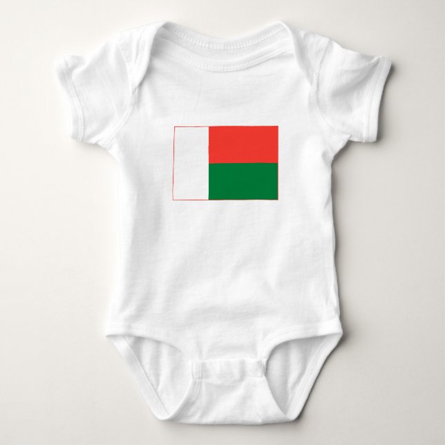 Madagascar Flag Baby Bodysuit (Front)