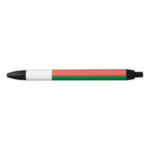 Madagascar flag black ink pen