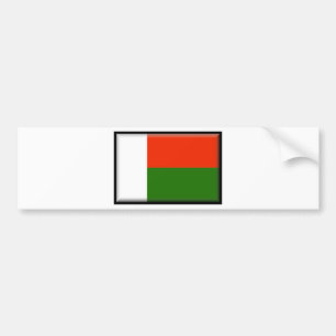 Madagascar Flag Bumper Sticker