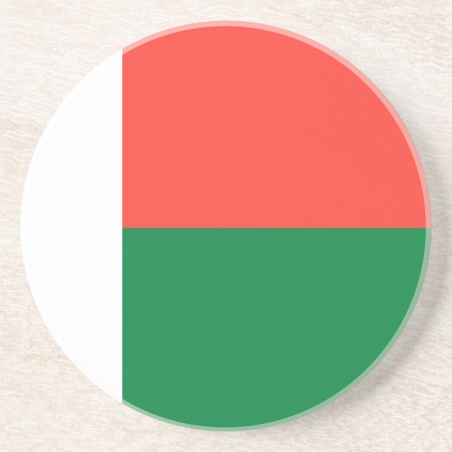Madagascar flag coaster (Front)