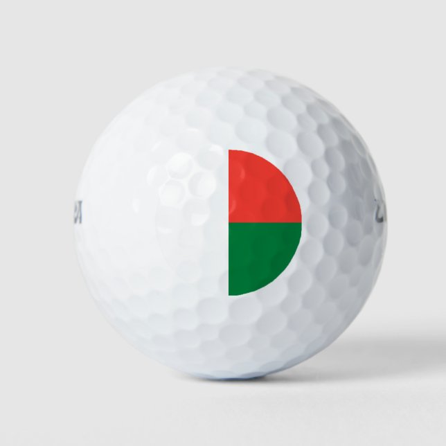 Madagascar Flag Golf Balls (Front)