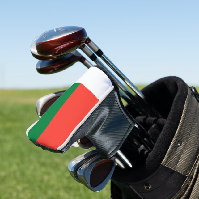 Madagascar flag golf head cover (In Situ)