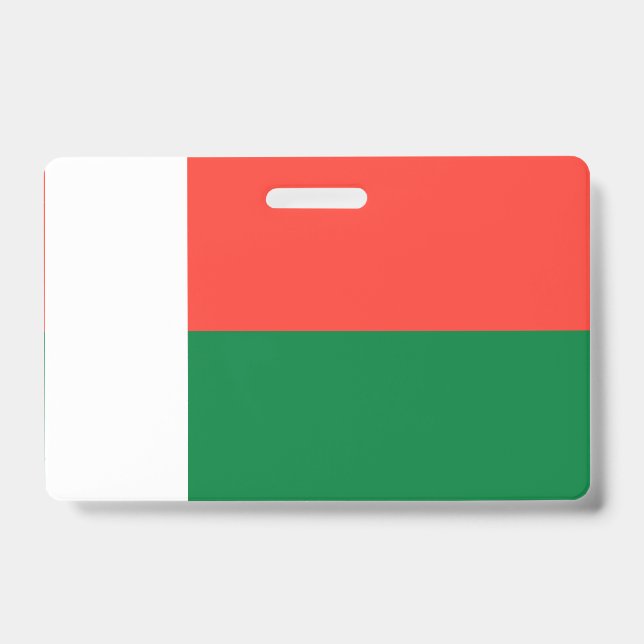 Madagascar flag ID badge (Front)