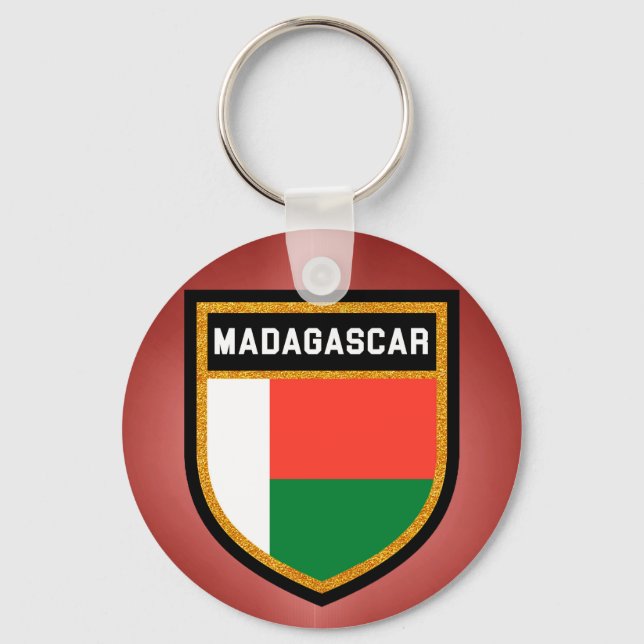 Madagascar Flag Key Ring (Front)