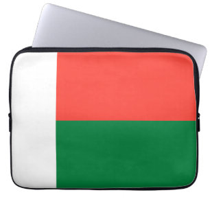 Madagascar flag laptop sleeve