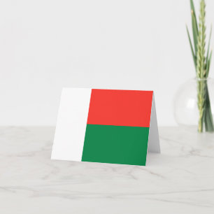Madagascar Flag Notecard