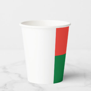 Madagascar Flag Paper Cups