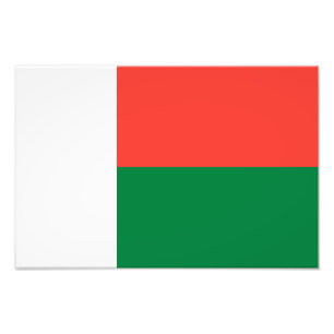 Madagascar Flag Photo Print