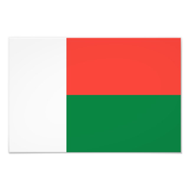 Madagascar Flag Photo Print (Front)