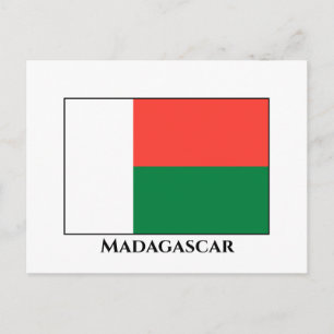 Madagascar Flag Postcard