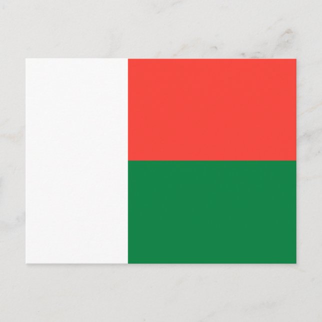 Madagascar Flag Postcard (Front)