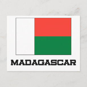 Madagascar Flag Postcard