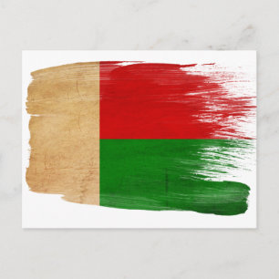 Madagascar Flag Postcards