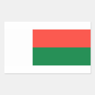 Madagascar Flag Rectangular Sticker