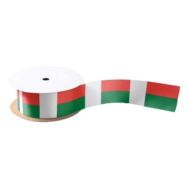 Madagascar Flag Satin Ribbon (Spool)