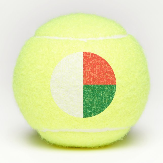 Madagascar Flag Tennis Balls (Front)