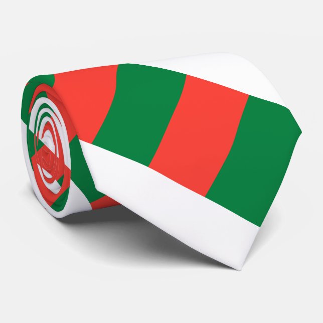 Madagascar Flag Tie (Rolled)