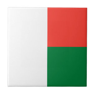 Madagascar Flag Tile