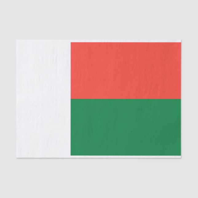 Madagascar Flag Tissue Paper (Front)